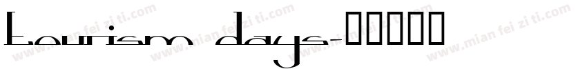 Tourism Days字体转换